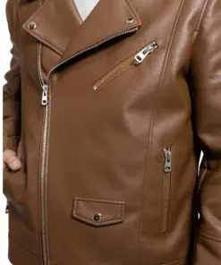 mens-vegan-brown-faux-leather-jacket