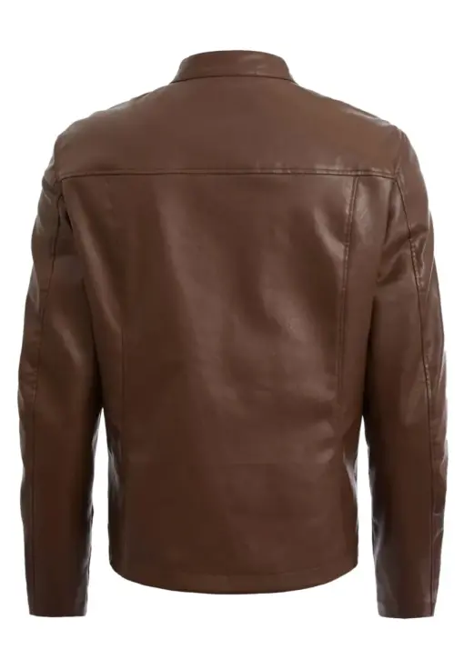 mens-zip-up-faux-leather-brown-jacket