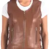 womens-brown-faux-leather-biker-vest