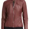 womens-burgundy-faux-leather-scuba-jacket