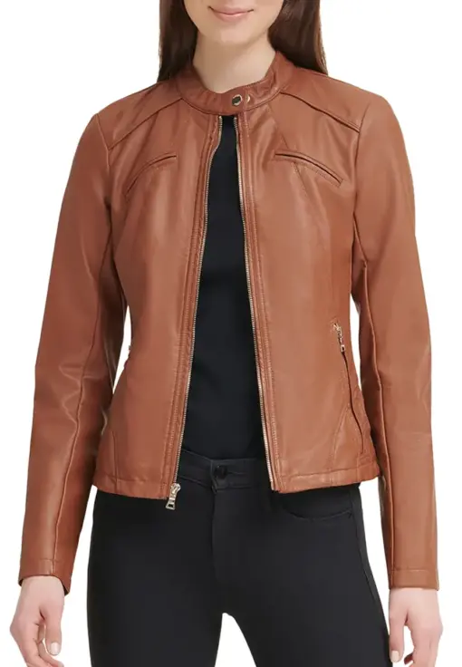 womens-cognac-faux-leather-scuba-jacket